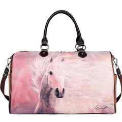 MW1024-5110 Montana West Horse Canvas Weekender Bag