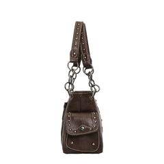 MW1051G-8085 Montana West Whipstitch Collection Concealed Carry Satchel