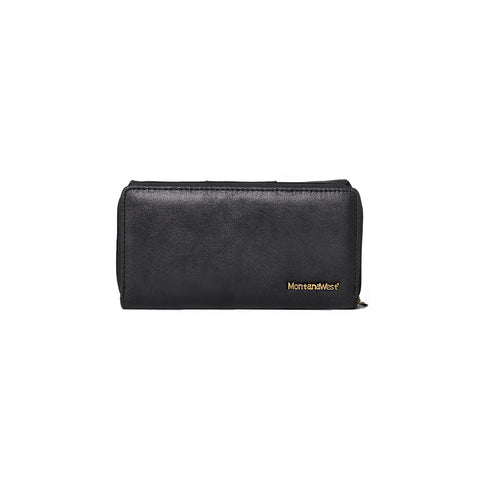 MW1058-W010 Montana West Rhinestone Collection Long Wallet