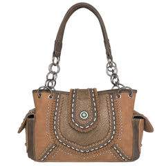MW1065G-8085 Montana West Embossed Collection Concealed Carry Satchel