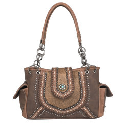MW1065G-8085 Montana West Embossed Collection Concealed Carry Satchel