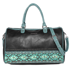 MW1066-5110 Montana West Aztec Tooled Collection Weekender Bag