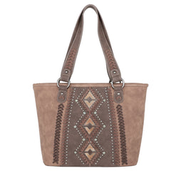 MW1070G-8317 Montana West Aztec Tooled Collection Concealed Carry Tote