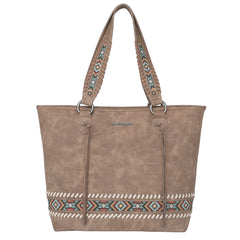 MW1074G-8317 Montana West Embroidered Aztec Collection Concealed Carry Tote