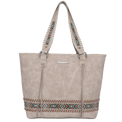 MW1074G-8317 Montana West Embroidered Aztec Collection Concealed Carry Tote