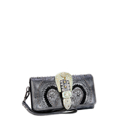 MW1075-W018 Montana West Buckle Collection Wallet