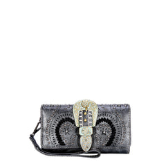 MW1075-W018 Montana West Buckle Collection Wallet