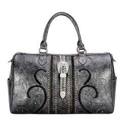 MW1075-5110 Montana West Buckle Collection Weekender Bag