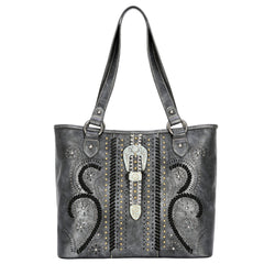 MW1075G-8317 Montana West Buckle Collection Concealed Carry Tote