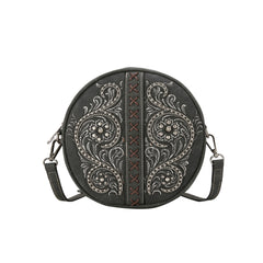 MW1076-118 Montana West Floral Embroidered Collection Circle Bag/Crossbody