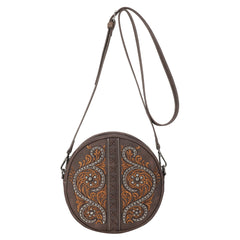 MW1076-118 Montana West Floral Embroidered Collection Circle Bag/Crossbody