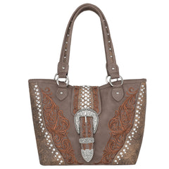 MW1079G-8317 Montana West Buckle Collection Concealed Carry Tote