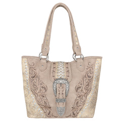 MW1079G-8317 Montana West Buckle Collection Concealed Carry Tote