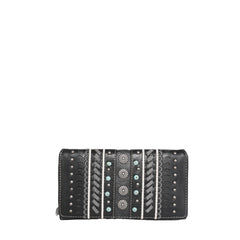 MW1091-W010 Montana West Studs Collection Wallet