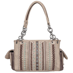 MW1091G-8085 Montana West Whipstitch Collection Concealed Carry Satchel