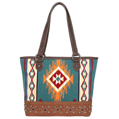 MW1097G-8317 Montana West Aztec Tapestry Concealed Carry Tote