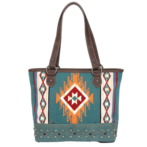 MW1097G-8317 Montana West Aztec Tapestry Concealed Carry Tote