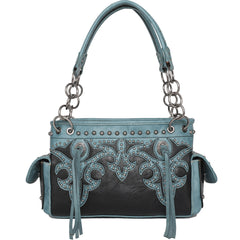 MW1100G-8085 Montana West Boot Scroll Collection Concealed Carry Satchel