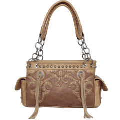 MW1100G-8085 Montana West Boot Scroll Collection Concealed Carry Satchel
