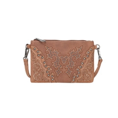MW1110-181 Montana West Boot Scroll Embroidered Collection Clutch/Crossbody