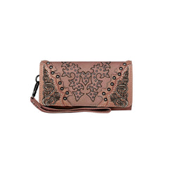 MW1110-W002 Montana West Boot Scroll Embroidered Collection Wallet