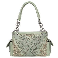 MW1110G-8085 Montana West Boot Scroll Embroidered Collection Concealed Carry Satchel