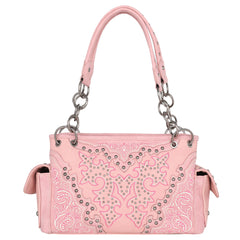 MW1110G-8085 Montana West Boot Scroll Embroidered Collection Concealed Carry Satchel