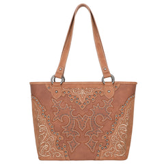MW1110G-8317 Montana West Boot Scroll Embroidered Collection Concealed Carry Tote