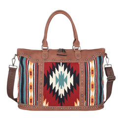 MW1114-5110 Montana West Aztec Tapestry Collection Weekender Bag