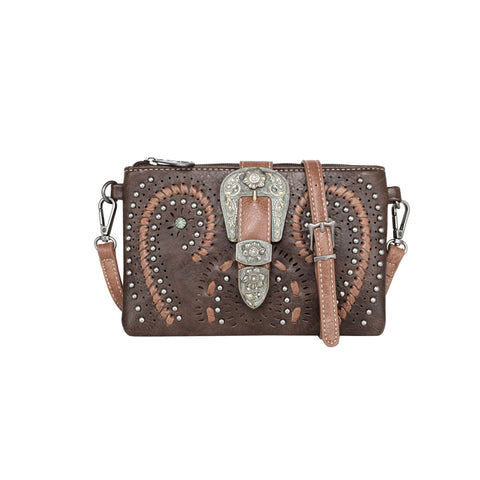 MW1116-181 Montana West Buckle Collection Clutch/Crossbody