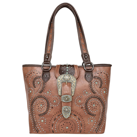 MW1116G-8317 Montana West Buckle Collection Concealed Carry Tote
