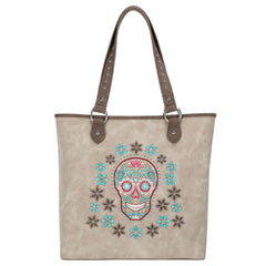 MW1121G-8113 Montana West Sugar Skull Collection Concealed Carry Tote