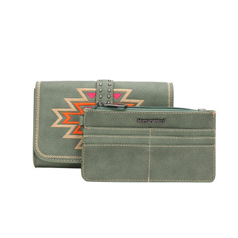 MW1123-063 Montana West Aztec Collection Wallet/Crossbody