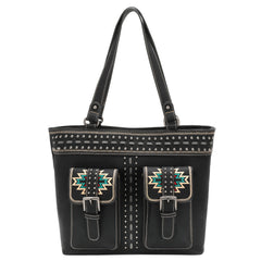 MW1123G-8317 Montana West Aztec Collection Concealed Carry Tote