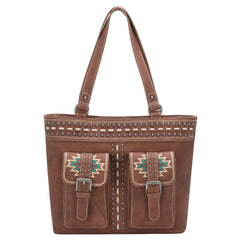 MW1123G-8317 Montana West Aztec Collection Concealed Carry Tote