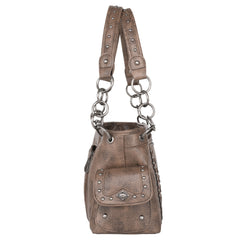 MW1124G-8085 Montana West Whipstitch Collection Concealed Carry Satchel