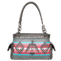 MW1129G-8085 Montana West Aztec Collection Concealed Carry Satchel