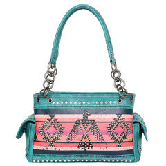 MW1129G-8085 Montana West Aztec Collection Concealed Carry Satchel
