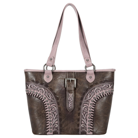 MW1132G-8317 Montana West Buckle Collection Concealed Carry Tote