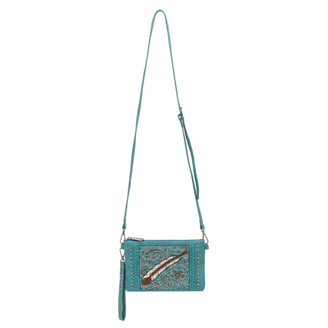MW1133-181 Montana West Embroidered Collection Clutch/Crossbody