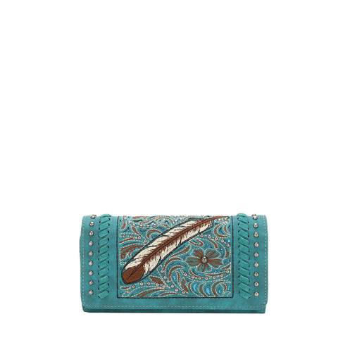 MW1133-W002 Montana West Embroidered Collection Wallet