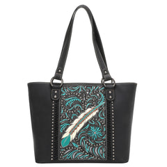 MW1133G-8317 Montana West Embroidered Collection Concealed Carry Tote