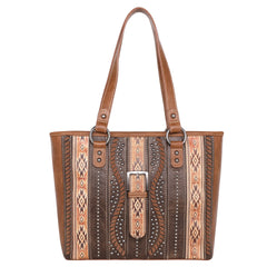 MW1134G-8317 Montana West Aztec Buckle Collection Concealed Carry Tote