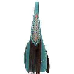 MW1135G-918 Montana West Embroidered Fringe Embroidered  Concealed Carry Hobo
