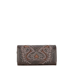 MW1137-W002 Montana West Boot Scroll Collection Wallet