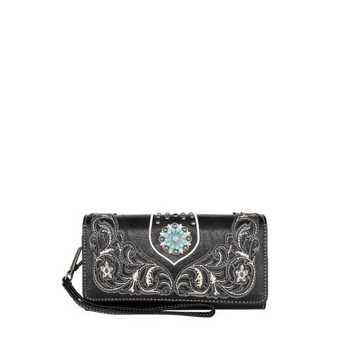 MW1138-W018 Montana West Concho Collection Wallet