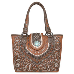 MW1138G-8317 Montana West Concho Collection Concealed Carry Tote