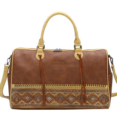 MW1139-5110 Montana West Aztec Tooled Collection Weekender Bag