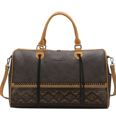 MW1139-5110 Montana West Aztec Tooled Collection Weekender Bag