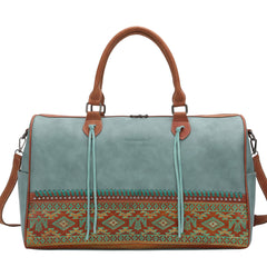 MW1139-5110 Montana West Aztec Tooled Collection Weekender Bag